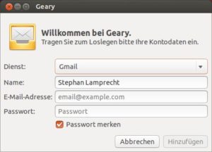 Abbildung 1: Nutzer von Google Mail oder Hotmail brauchen nur wenige Angaben im Assistenten zu hinterlegen und erhalten sofort Zugriff auf ihre Mails.