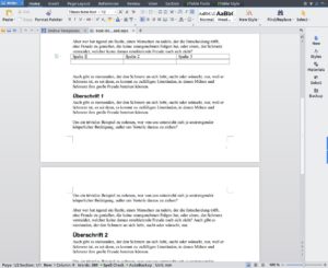 Abbildung 1: Je nach Kontext sehen Sie im Menü der einzelnen Module von Kingsoft Office zusätzliche Optionen.