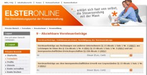Abbildung 2: Eine Umsatzsteuervoranmeldung mit dem neuen ElsterOnline.