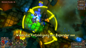 Auch eine Reparatur kostet wertvolles Mana.