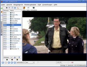 Abbildung 2: Das multimediale Universalgenie Kaffeine bietet Ihnen unter KDE die Möglichkeit, TV-Sendungen anzusehen.