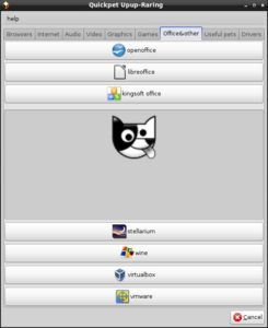 Abbildung 3: Zur Schnellinstallation gängiger Software dient unter Simplicity Linux das Tool Quickpet.