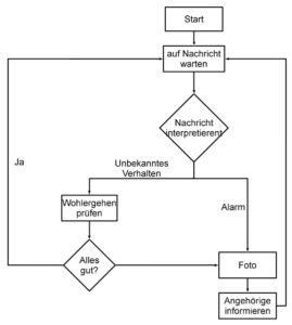 Abbildung 3: Das Flussdiagramm der Alarmkaskade von Seheiah.