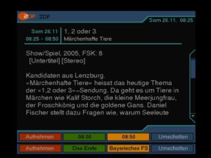 Abbildung 4: Mit der Aufnahmeplanung von VDR laden Sie gewünschte Sendungen bei deren Ausstrahlung auf den PC.