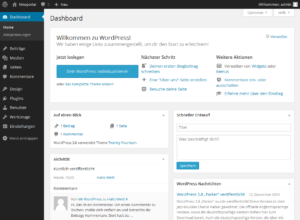 Das überarbeitete Backend in WordPress 3.8