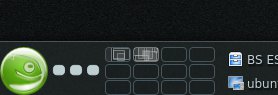 Abbildung 1: Zwölf Desktops unter OpenSuse – das kleine Raster zeigt, wo sich Fenster befinden.