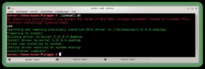 Abbildung 1: Die Installation läuft über ein Shell-Skript.
