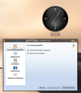 Abbildung 18: Jedes Applet bietet eigene, individuelle Konfigurationsmöglichkeiten.