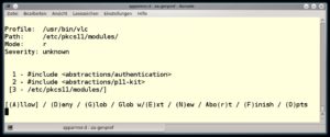Abbildung 2: AppArmors Profiler registriert die Programmzugriffe und gestaltet daraus ein Profil.