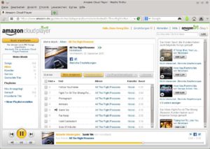 Abbildung 2: Der Amazon Cloud Player läuft im Browser – das klappt auch unter Linux tadellos.