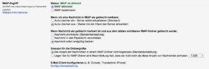 Abbildung 3: Diese Einstellungen in Google Mail sorgen dafür, dass Zombie-E-Mails nicht länger vorkommen, sofern KMail E-Mail-Schritt im "Trash"-Folder ablegt.