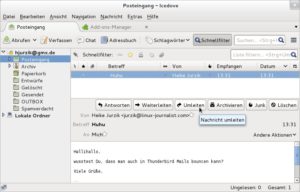 Abbildung 3: Mit dem Add-on Mail Redirect erweitern Sie Thunderbird so, dass der Mailclient Nachrichten um- und nicht nur weiterleitet.