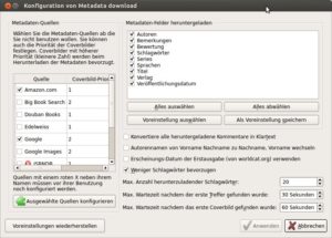 Abbildung 4: Statt die Metadaten eines Buchs von Hand einzugeben, laden Sie die Daten komfortabel aus verschiedenen Quellen im Netz.