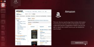 Abbildung 6: Wollen Sie bei Google und Wikipedia, aber nicht bei Amazon suchen? Die Smart Scopes können Sie über die Anwendungslinse einzeln deaktivieren.