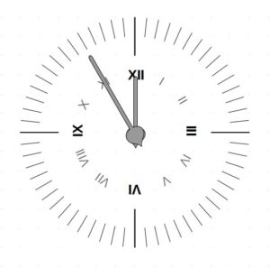 Abbildung 8: Eine Analoguhr mit römischen Ziffern zeichnen Sie mit Draw in wenigen Schritten.