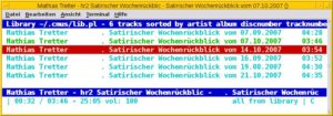 Abbildung 2: Cmus bietet neben dem Steuern über Tastenkombinationen eine Vi-ähnliche Kommandozeile.