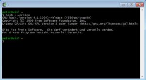 Abbildung 3: Linux unter Windows: In der Cygwin-Umgebung fühlen sich Linux-Geeks dank der gewohnten Bash heimisch.