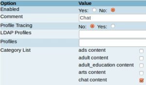 Abbildung 4: Safesquids cProfiles erlauben es theoretisch, Webseiten bestimmter Themengebiete, etwa <code srcset=