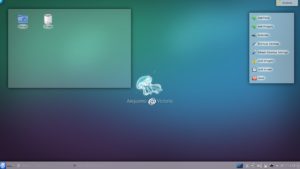 Abbildung 1: Als Standard-Desktop verwendet Tanglu KDE SC 4.11.5.