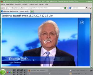 Abbildung 10: Nachrichten auch bei Desktopwechsel im Blick behalten? Pinnen Sie das Fenster einfach fest – über die zweite Schaltfläche links oben. Beim Plastik-Theme ändert sie dann ihr Aussehen.