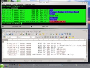 Abbildung 17: Copy & Paste geht unter KDE viel schneller als unter Windows: Original markieren und an der Zielposition ein mittlerer Mausklick reichen aus.