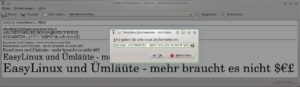 Abbildung 2: Ein Klick auf "Text ändern" öffnet eine Eingabezeile zum Eintippen eines anderen Beispieltextes.
