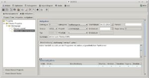 Abbildung 2: Die Aufgabenverwaltung in BORG enthält viele Funktionen professioneller Projektmanagement-Programme. So definiert sie flexible Workflows, also Abfolgen von Zuständen, die eine Aufgabe durchlaufen muss, bis sie als erledigt gilt.