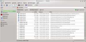 Abbildung 2: Die Suchfunktion im Dateimanager Dolphin wird nützlicher, wenn Sie auch die Verzeichnisse einblenden.
