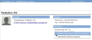 Abbildung 4: Über das Add-on "Select Address Book Text" kopieren Sie aus dem Adressbuch einzelne Felder per Kontextmenü der rechten Maustaste.