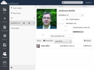 Abbildung 6: Owncloud bietet ein beeindruckendes Funktionsspektrum.