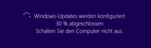 Abbildung 7: Unter Windows sagt das Betriebssytem, wann die Zeit fürs Ausschalten und für einen Neustart gekommen ist. Bei Linux entscheiden Sie.