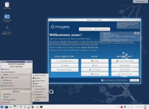 Abbildung 8: Mageias KDE-Installation besitzt ein klassisches Startmenü.