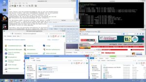 Abbildung 8: Viele Fenster unter Windows sorgen für Chaos – hier hilft nur, mehrere Fenster zu minimieren.