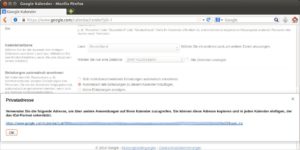 Abbildung 9: Um einen Google-Kalender mit einer Groupware-Lösung zu verbinden, benötigen Sie die iCal-Adresse.