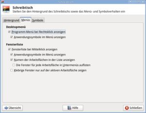 Abbildung 5: Das Hintergrundbild und viele Details konfigurieren Sie in den "Einstellungen" für den "Schreibtisch".