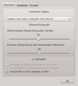 Abbildung 1: WiFi Guard bietet nur wenige, aber völlig ausreichende Konfigurationsmöglichkeiten.