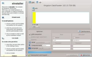 Abbildung 2: Dank eInstaller erstellen Sie im Handumdrehen einen bootfähigen USB-Stick.