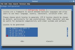 Abbildung 4: Mit wenigen Handgriffen richten Sie auf Boss Linux die deutsche Lokalisierung ein.