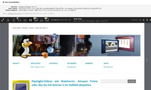 Abbildung 5: Mit dem Bookmarklet Viewport Resizer testen Sie die Darstellung von Webseiten auf unterschiedlichen mobilen Geräten.