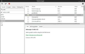 Abbildung 5: Manjaro setzt im Gegensatz zu Antergos auf den in eigener Regie entwickelten Pamac-Manager.