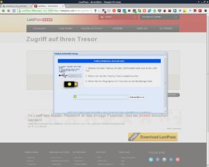 Abbildung 6: Lastpass-Authentifikation mit dem YubiKey.