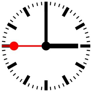 Abbildung 6: Mit nur wenigen Zeilen LaTeX-Code erstellen Sie eine Bahnhofsuhr als Vektorgrafik.