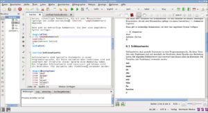 Abbildung 1: Die Oberfläche von Texstudio wirkt wie aus einem Guss. Sie integriert eine Reihe von externen Programmen, darunter zum Prüfen von Rechtschreibung und Grammatik.