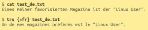 Abbildung 2: Google Translate CLI erlaubt problemlos auch das Übersetzen von Dateien.