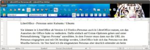Abbildung 3: Das Firefox-Persona Weißer Tiger taucht Writer in einen neuen Look. Die Symbole rechts in der Werkzeugleiste sind allerdings nicht gut zu erkennen.