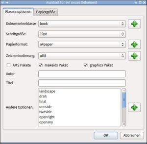 Abbildung 4: Für das Anlegen neuer Dokumente bietet das Programm einen Assistenten, der aus einer Vorlage ein Gerüst für den Quelltext erzeugt.