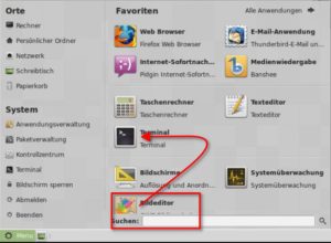 Abbildung 4: Beim Bearbeiten der Favoriten zeigt das optisch hübsch gestaltete Mint-Startmenü Schwächen: Es wächst nicht mit der Zahl der Favoriten. Sie dürfen Icons auch nicht direkt auf einen leeren Bereich ziehen, sondern nur auf andere Icons, die dann nach rechts wandern.