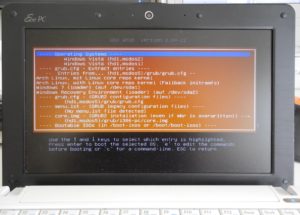 Abbildung 5: Nach der Auswahl von "everything" im ersten Schirm zeigt Super Grub2 Disk ein Grub-Startmenü mit Einträgen zu allen Betriebssystemen, die auf der Festplatte zu finden sind.