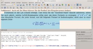 Abbildung 7: Die Quellcode-Vorschau können Sie als LaTeX-Lehrer zweckentfremden.