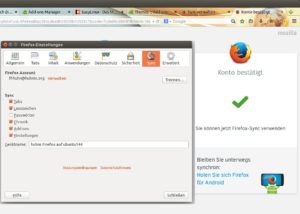 Abbildung 8: Der Browser legt Daten und Einstellungen in der Mozilla-Cloud ab und synchronisiert sie mit anderen Geräten.
